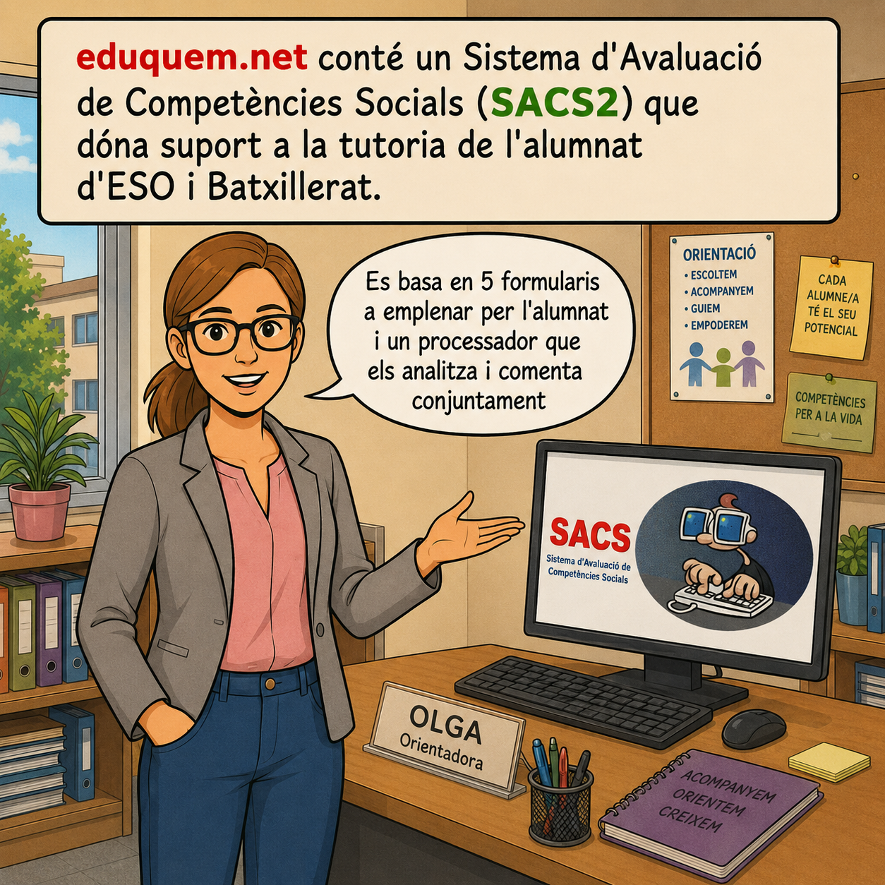 Vinyeta 0 de la guia ràpida per al professorat tutor