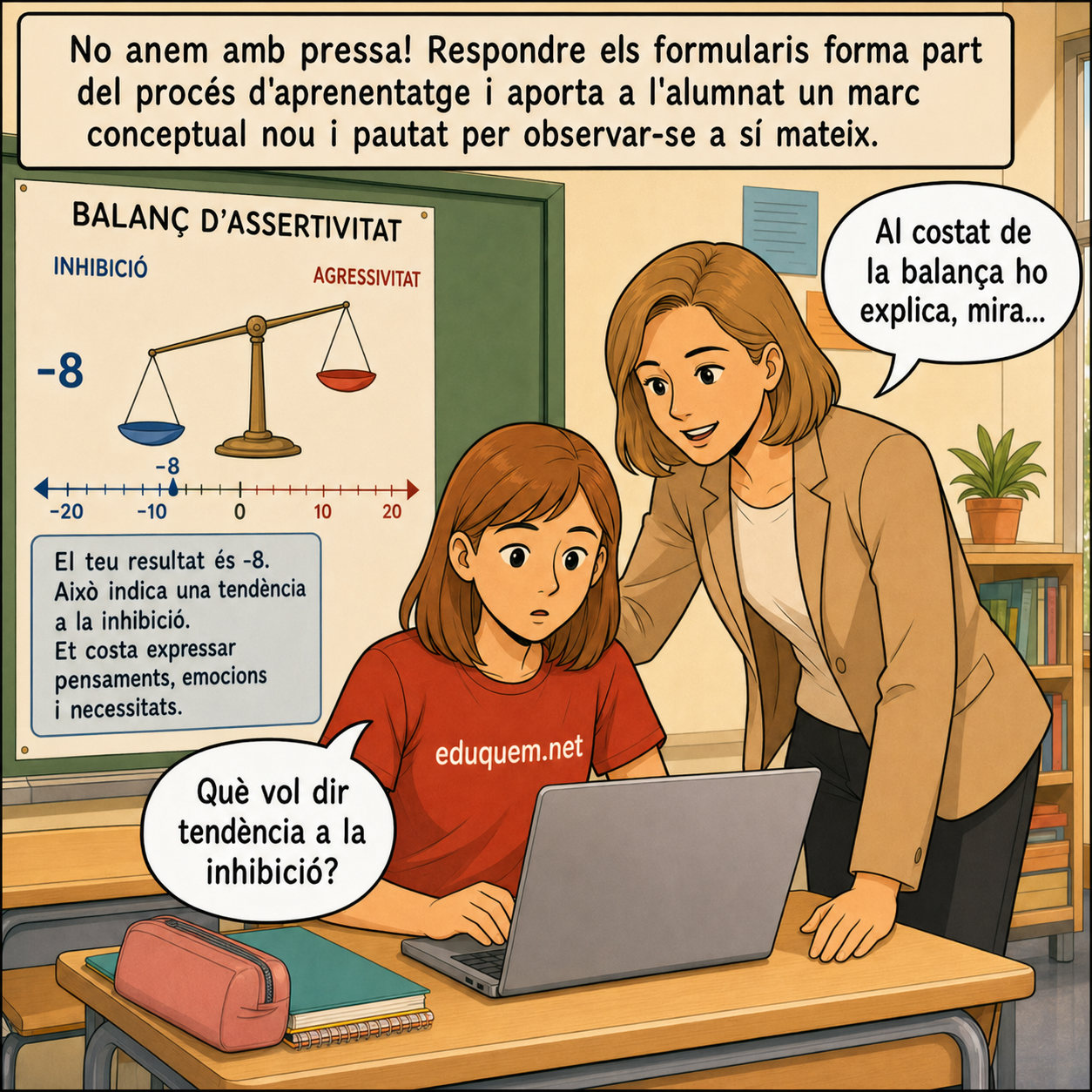 Vinyeta 7 de la guia ràpida per al professorat tutor
