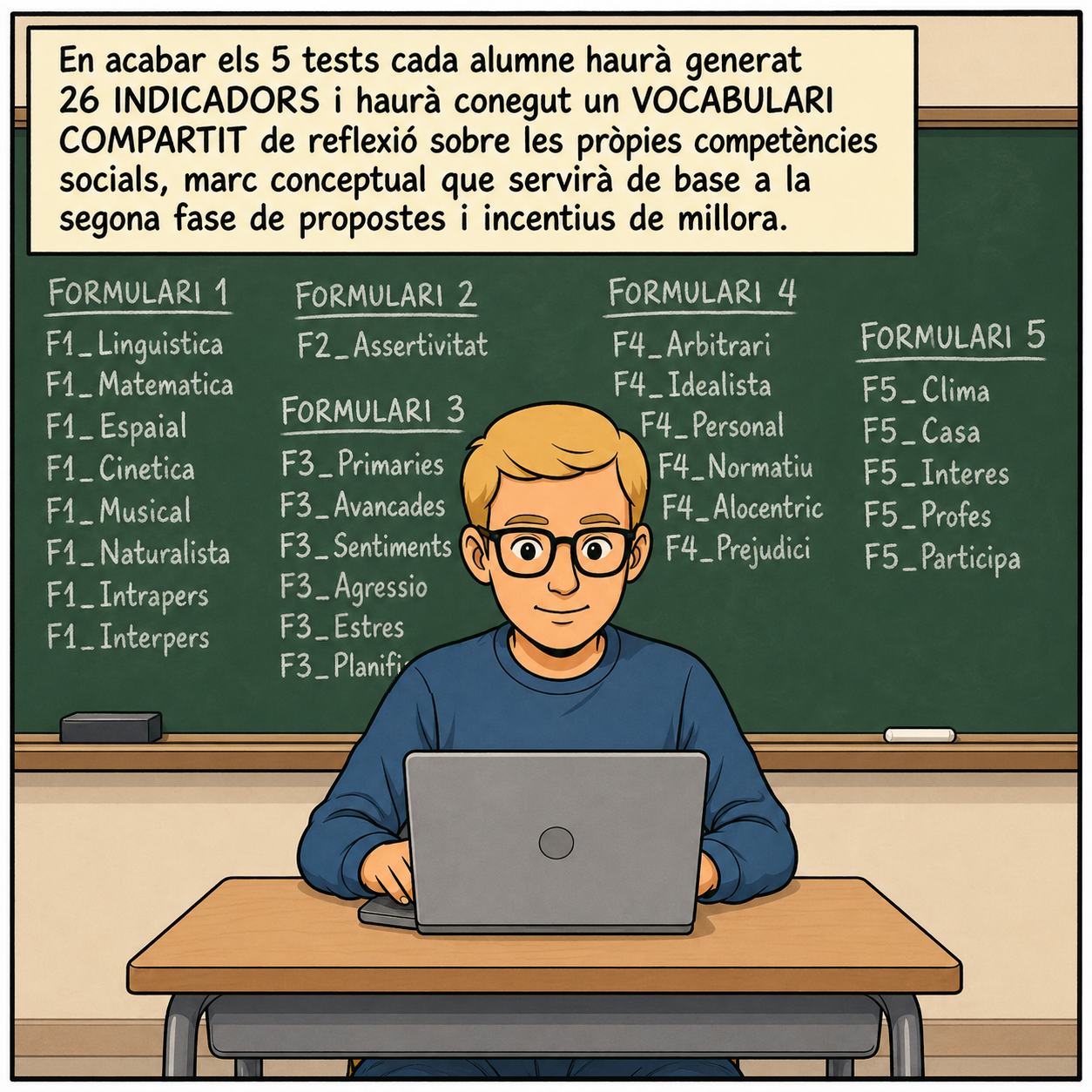 Vinyeta 8 de la guia ràpida per al professorat tutor